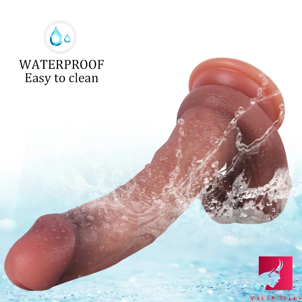 8.27in Anime Women Riding Dildo With Vivid Blue Veins For Fucking