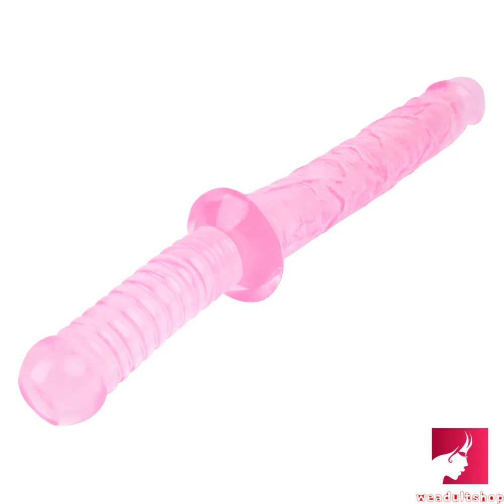 15.35in Realistic Sword Dildo With Handle For Women Masturbation