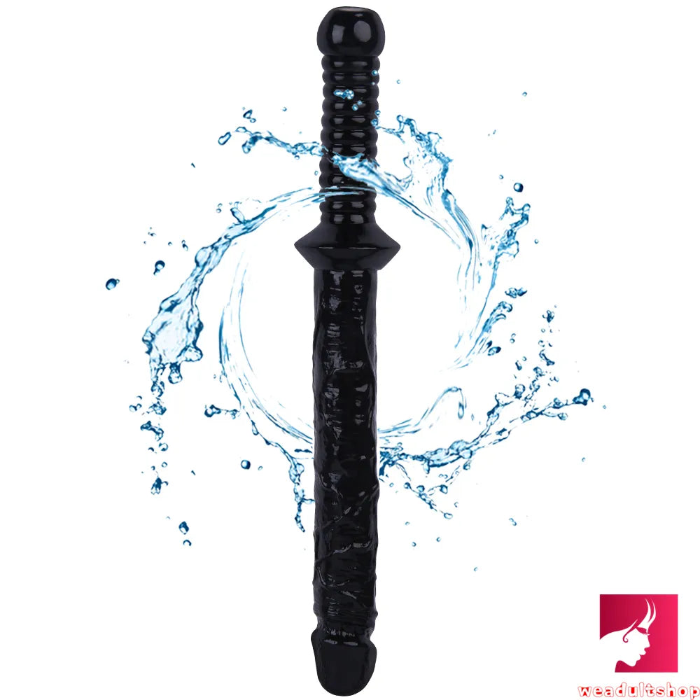 15.35in Realistic Sword Dildo With Handle For Women Masturbation