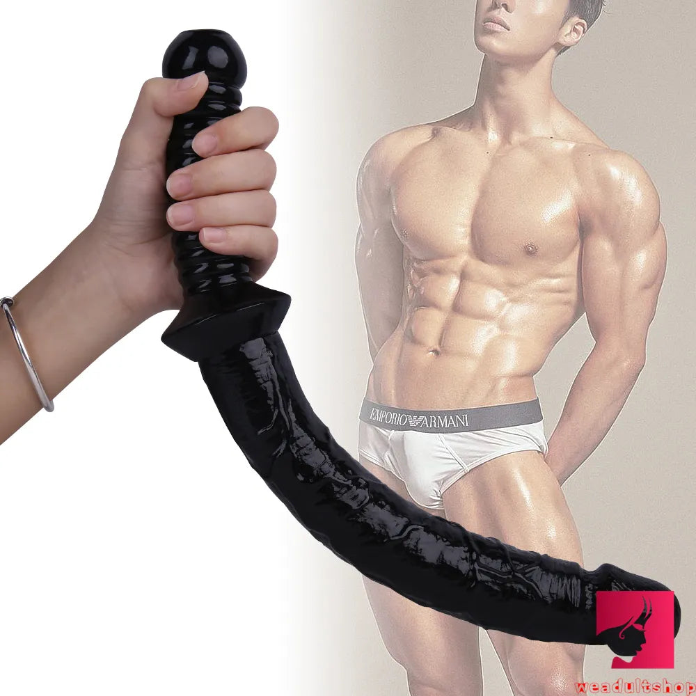 15.35in Realistic Sword Dildo With Handle For Women Masturbation
