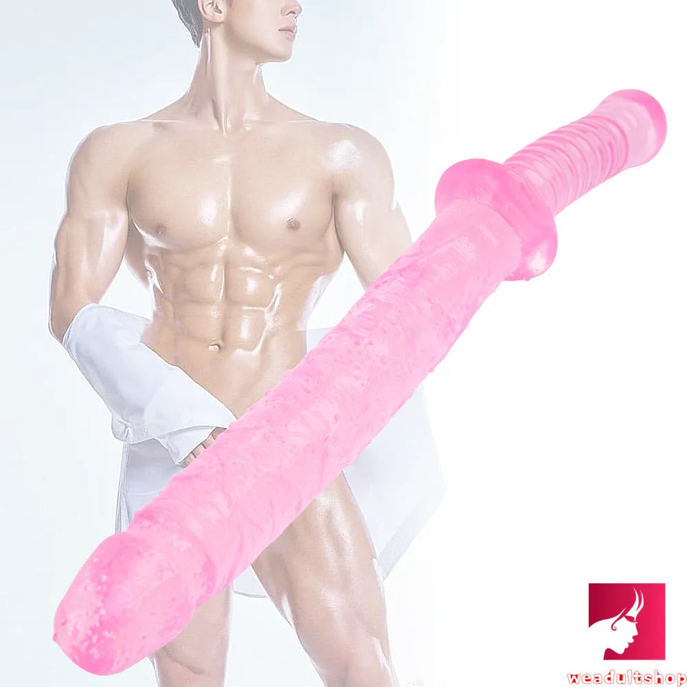 15.35in Realistic Sword Dildo With Handle For Women Masturbation