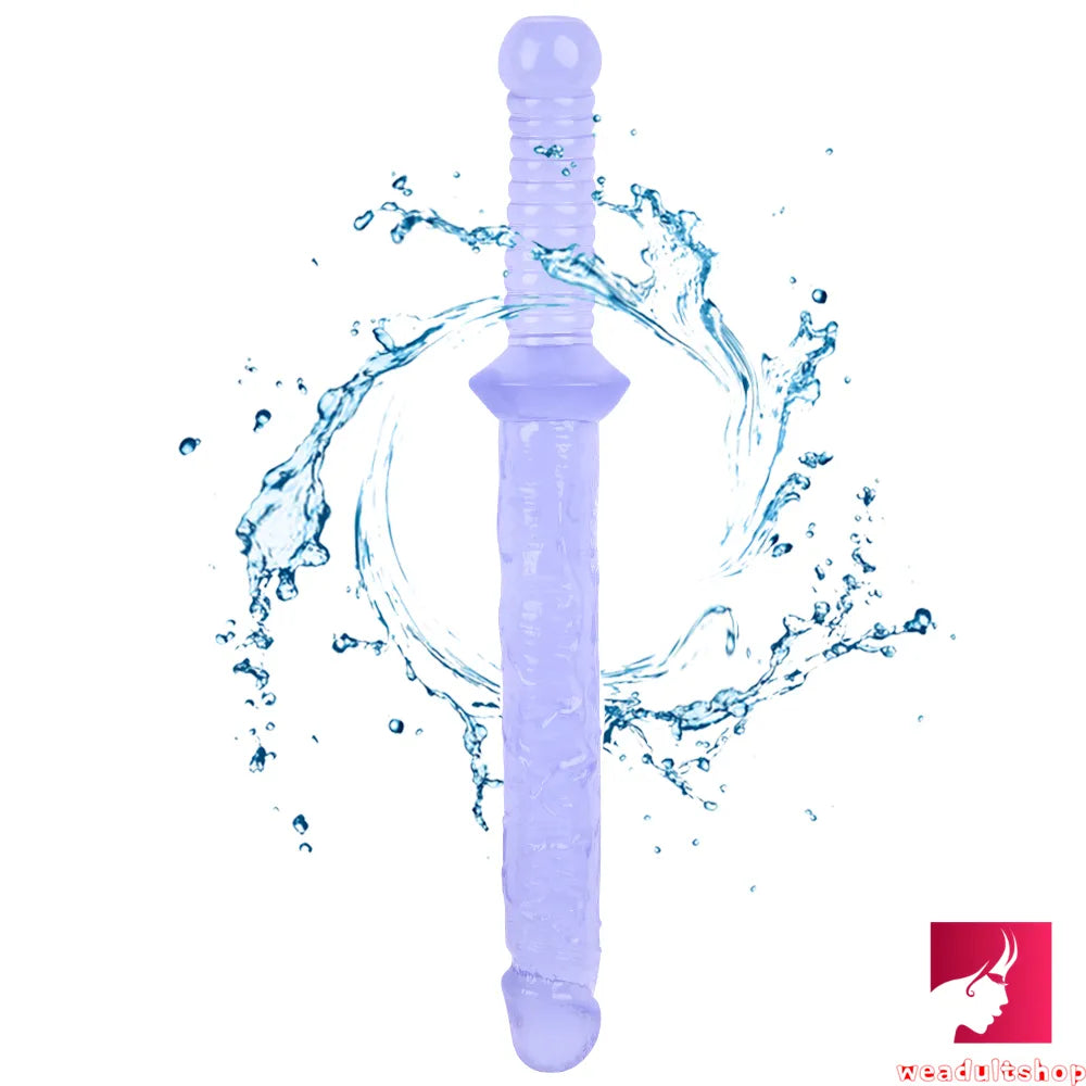 15.35in Realistic Sword Dildo With Handle For Women Masturbation