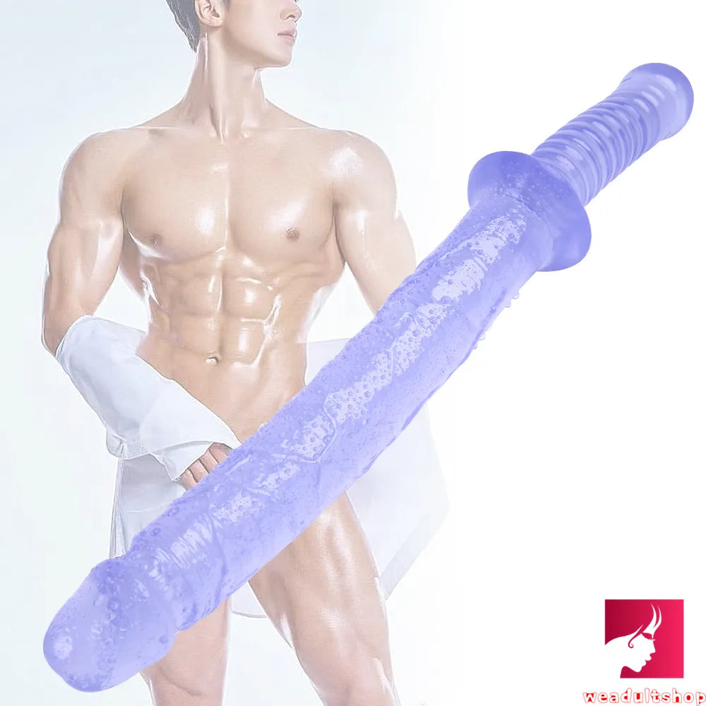 15.35in Realistic Sword Dildo With Handle For Women Masturbation