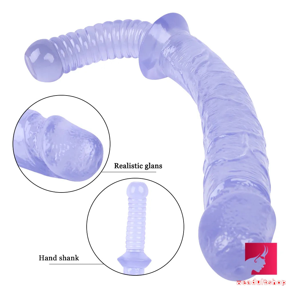 15.35in Realistic Sword Dildo With Handle For Women Masturbation