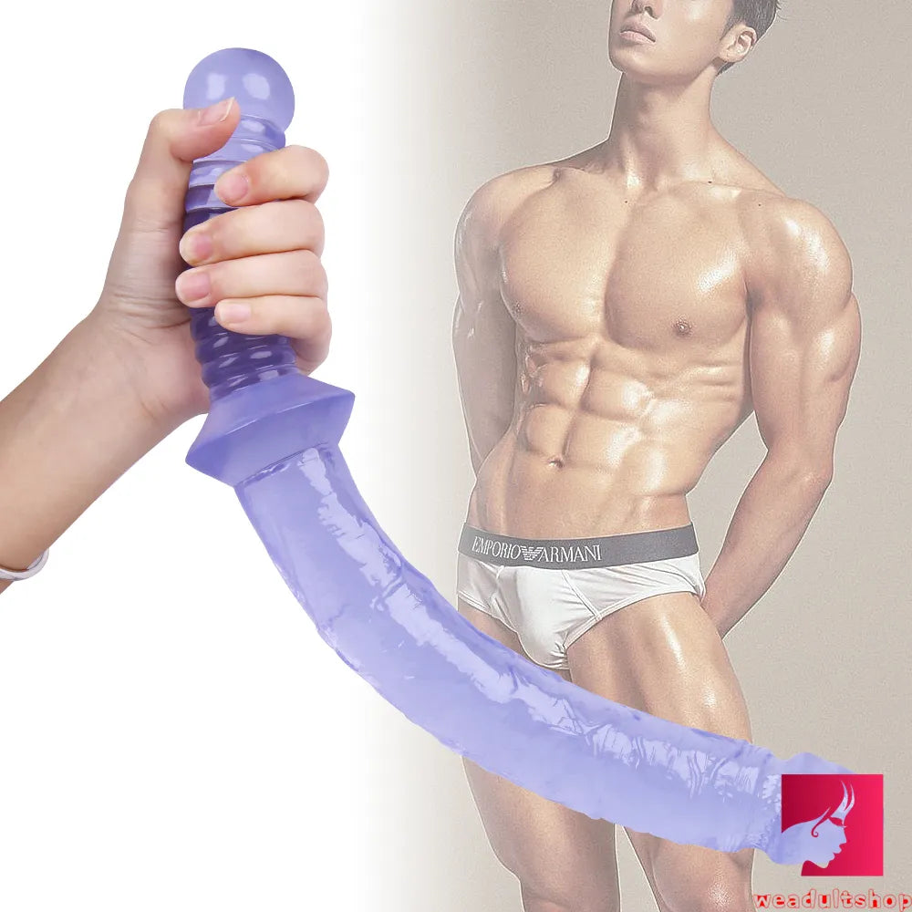 15.35in Realistic Sword Dildo With Handle For Women Masturbation