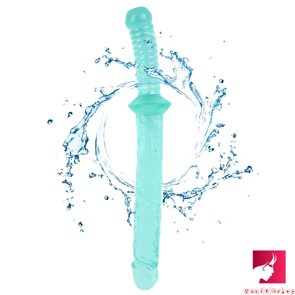 15.35in Realistic Sword Dildo With Handle For Women Masturbation