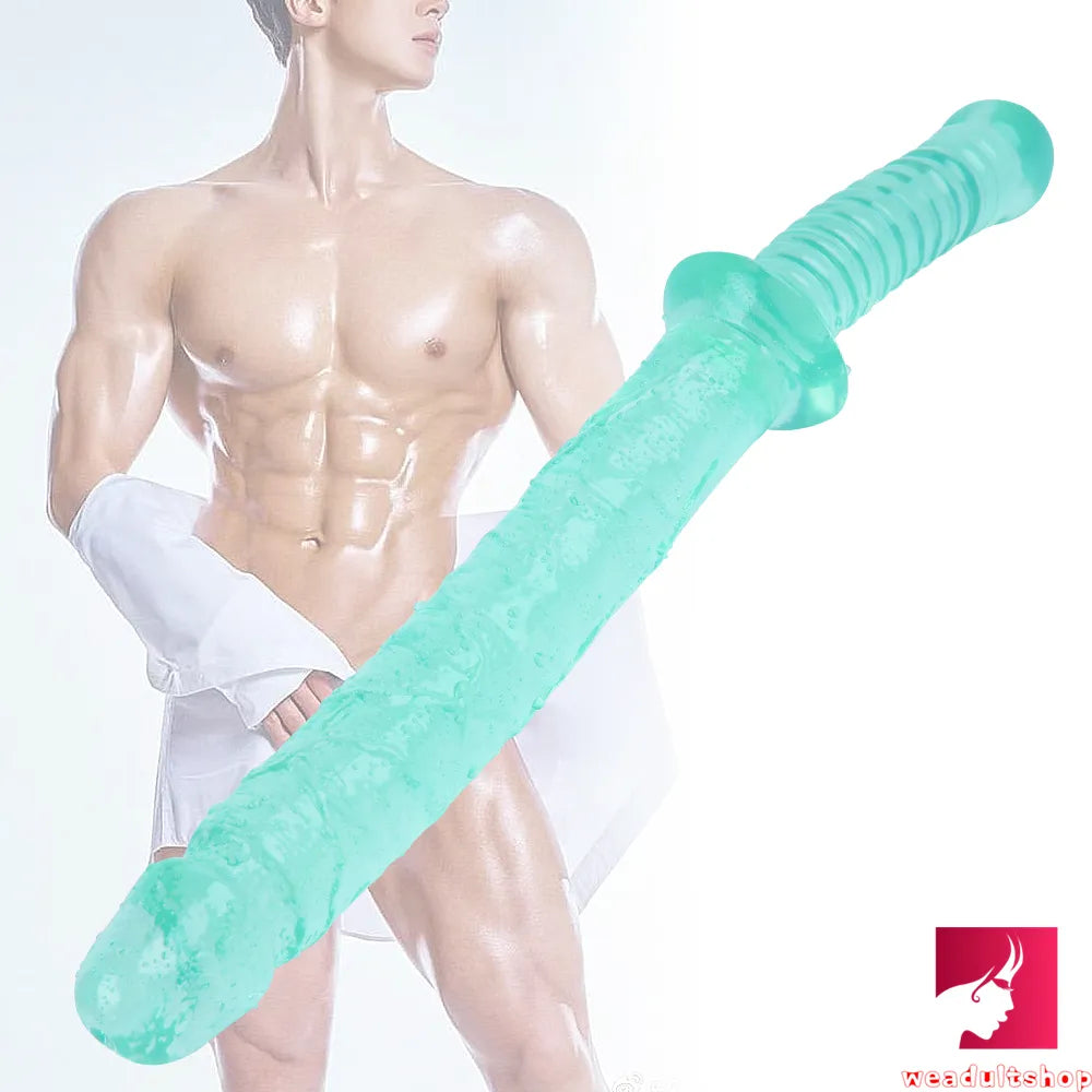 15.35in Realistic Sword Dildo With Handle For Women Masturbation