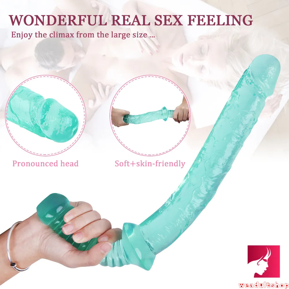 15.35in Realistic Sword Dildo With Handle For Women Masturbation