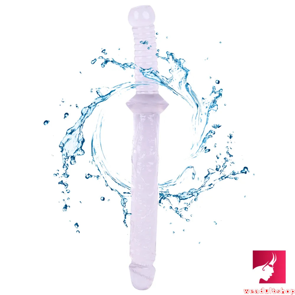 15.35in Realistic Sword Dildo With Handle For Women Masturbation