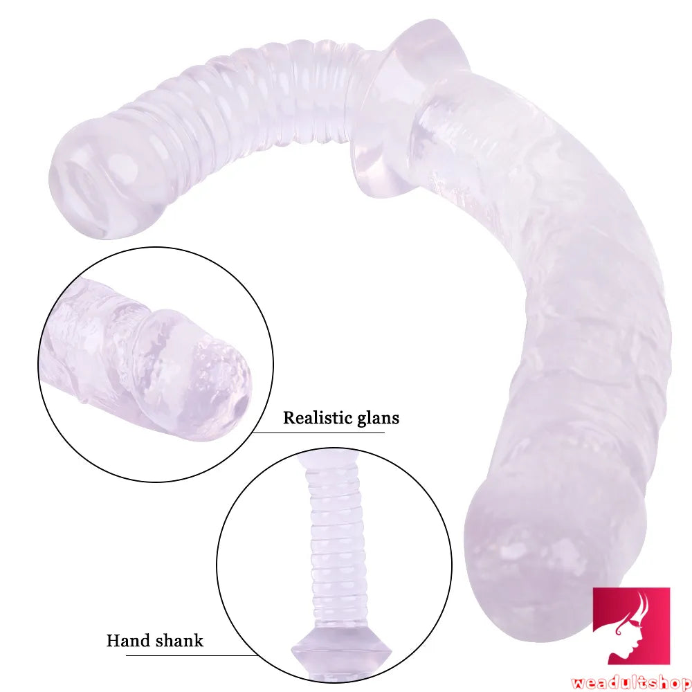 15.35in Realistic Sword Dildo With Handle For Women Masturbation