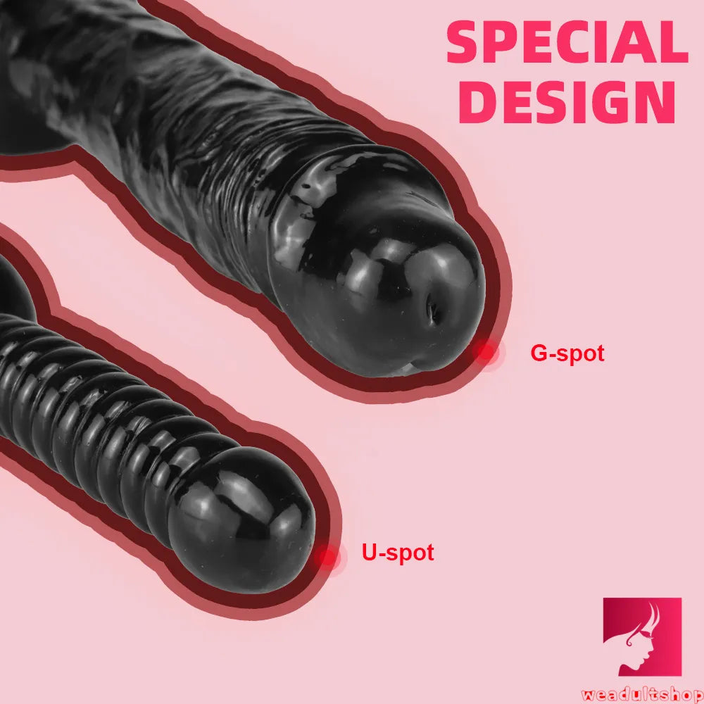 12.99in Big Black Sword Dildo Skin Feeling Realistic Penis Toy
