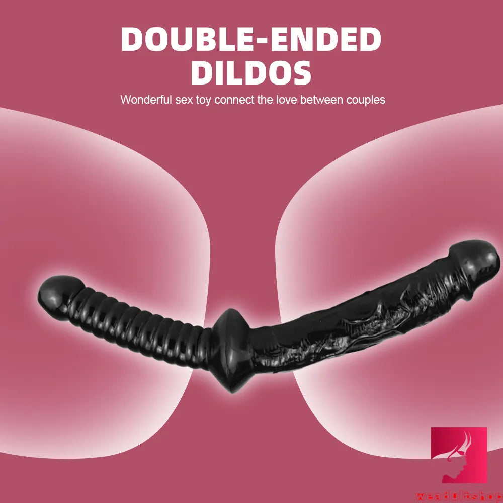 12.99in Big Black Sword Dildo Skin Feeling Realistic Penis Toy