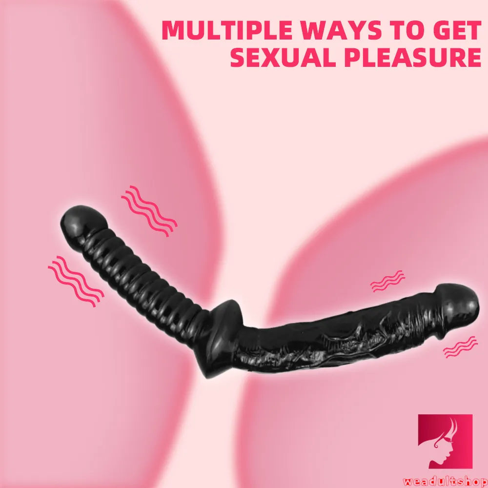 12.99in Big Black Sword Dildo Skin Feeling Realistic Penis Toy