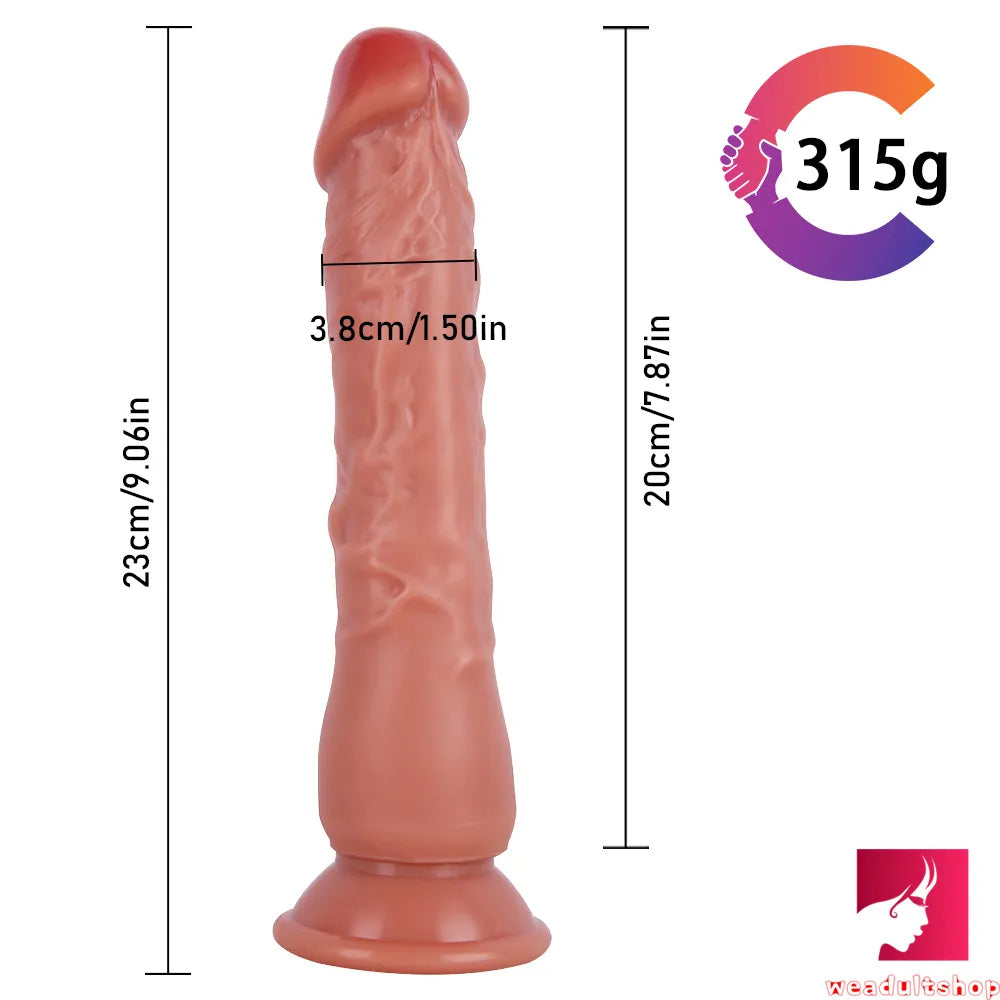 9.06in Women Anal Long Dildo Without Eggs Anal G-spot Masturbator