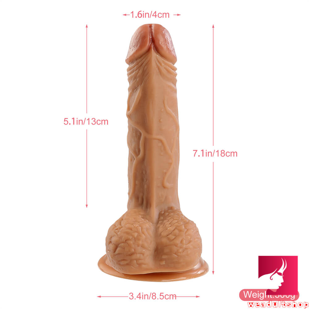 7.1in Realistic Big Dildo Silicone Sex Toy For Couples Using