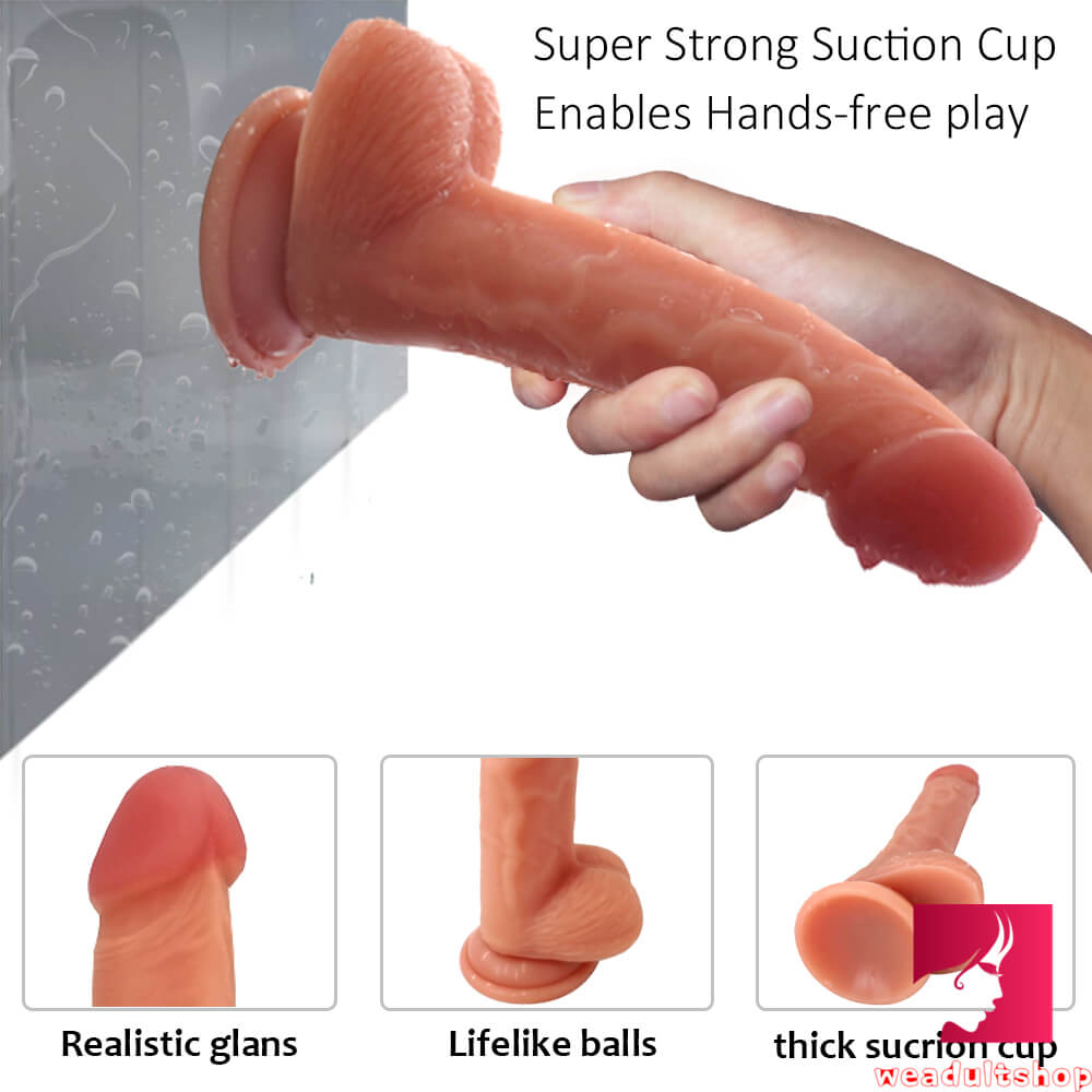 7.48in Double Layer Silicone Dildo For Women Couples Using Sex Toy