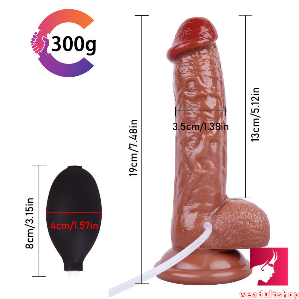 7.48in Women Men Play With Dildo Ejaculating Cumming Sex Toy