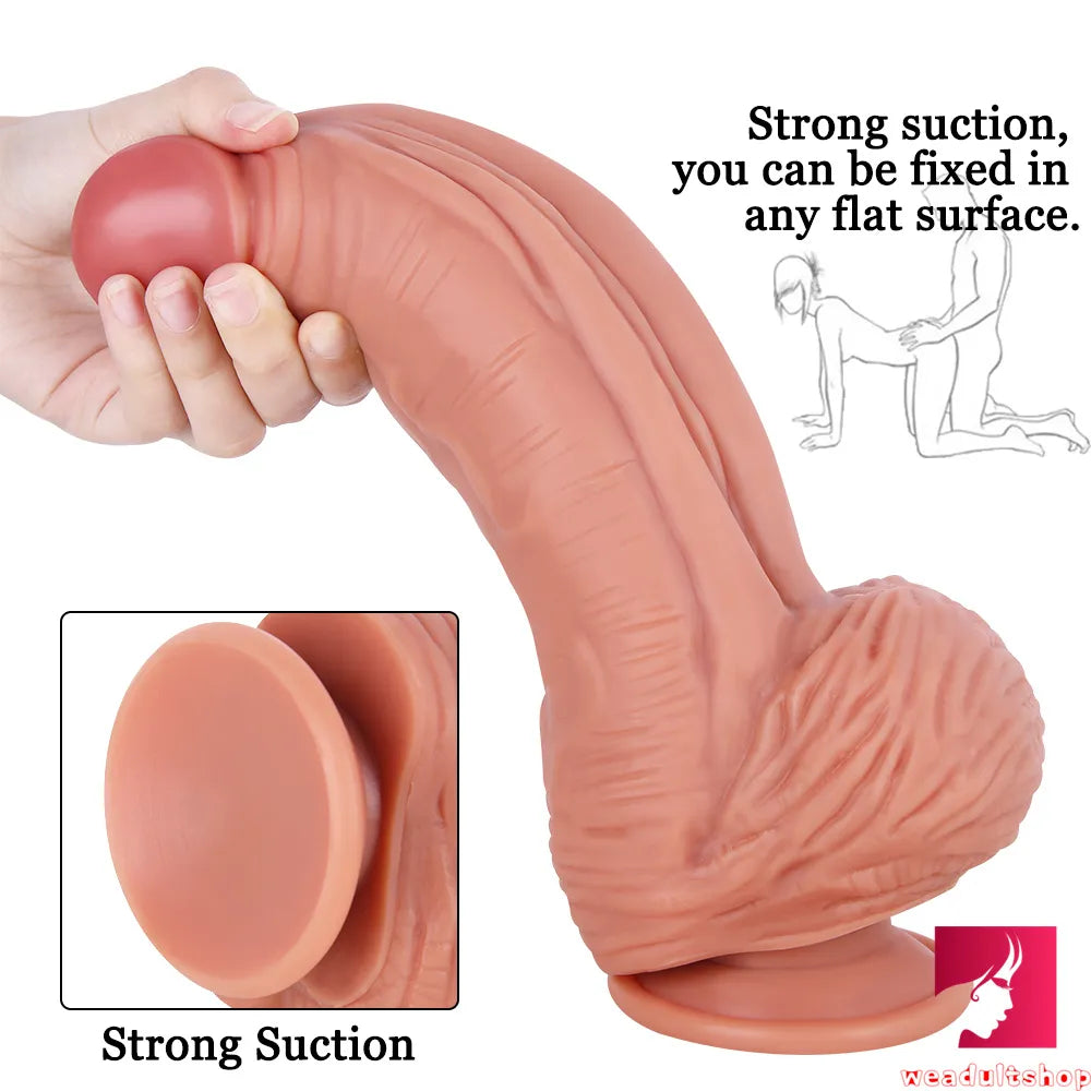 9.84in Couples Sex Playing Large Thick Dildo Adult Sex Toy For Woman