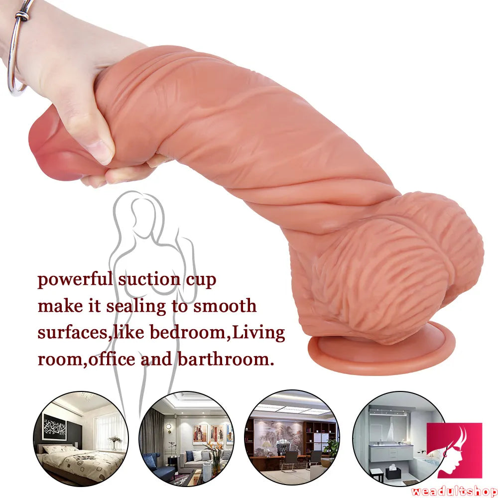 9.84in Couples Sex Playing Large Thick Dildo Adult Sex Toy For Woman
