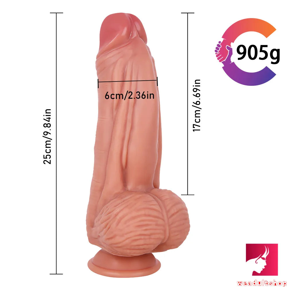 9.84in Couples Sex Playing Large Thick Dildo Adult Sex Toy For Woman