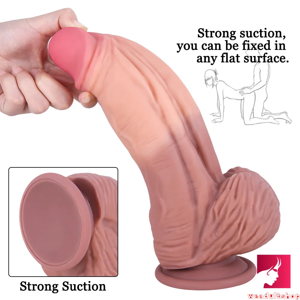 9.84in Couples Sex Playing Large Thick Dildo Adult Sex Toy For Woman