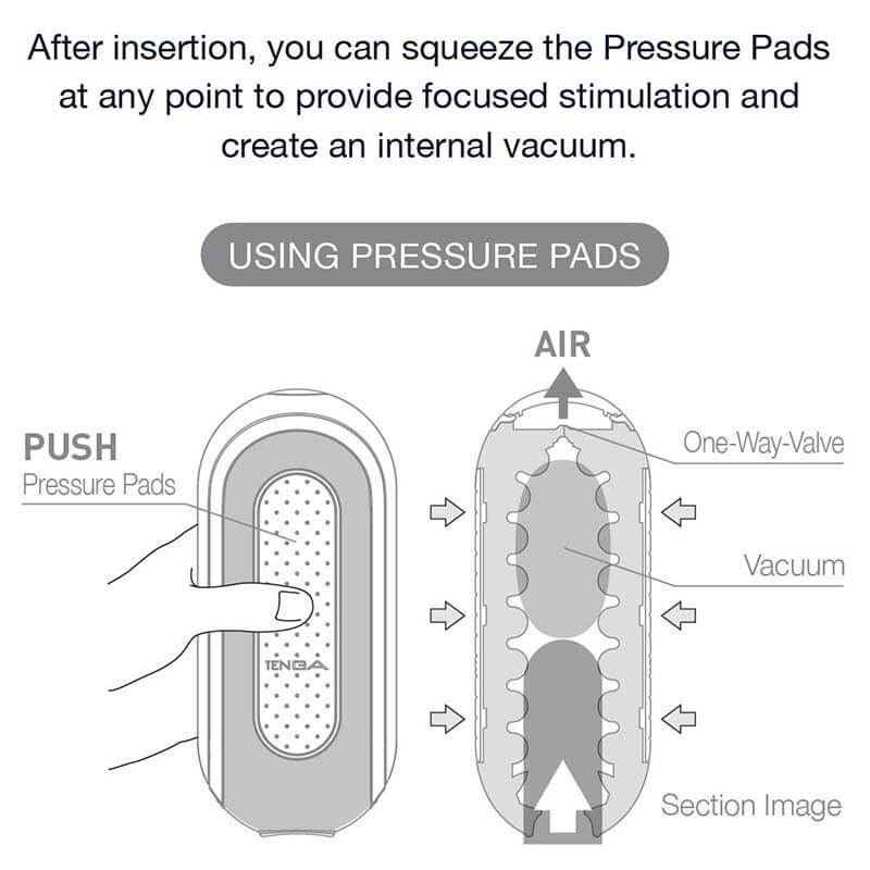 Tenga Flip Zero 3D Hole Japan Sex Toy Black White Cup - Adult Toys