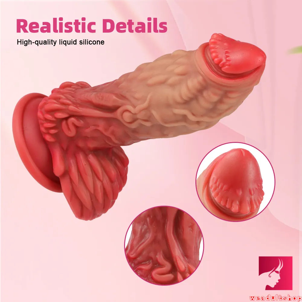 7.4in Dragon Fantasy Penis Dildo Real Apperance Odd Dildo