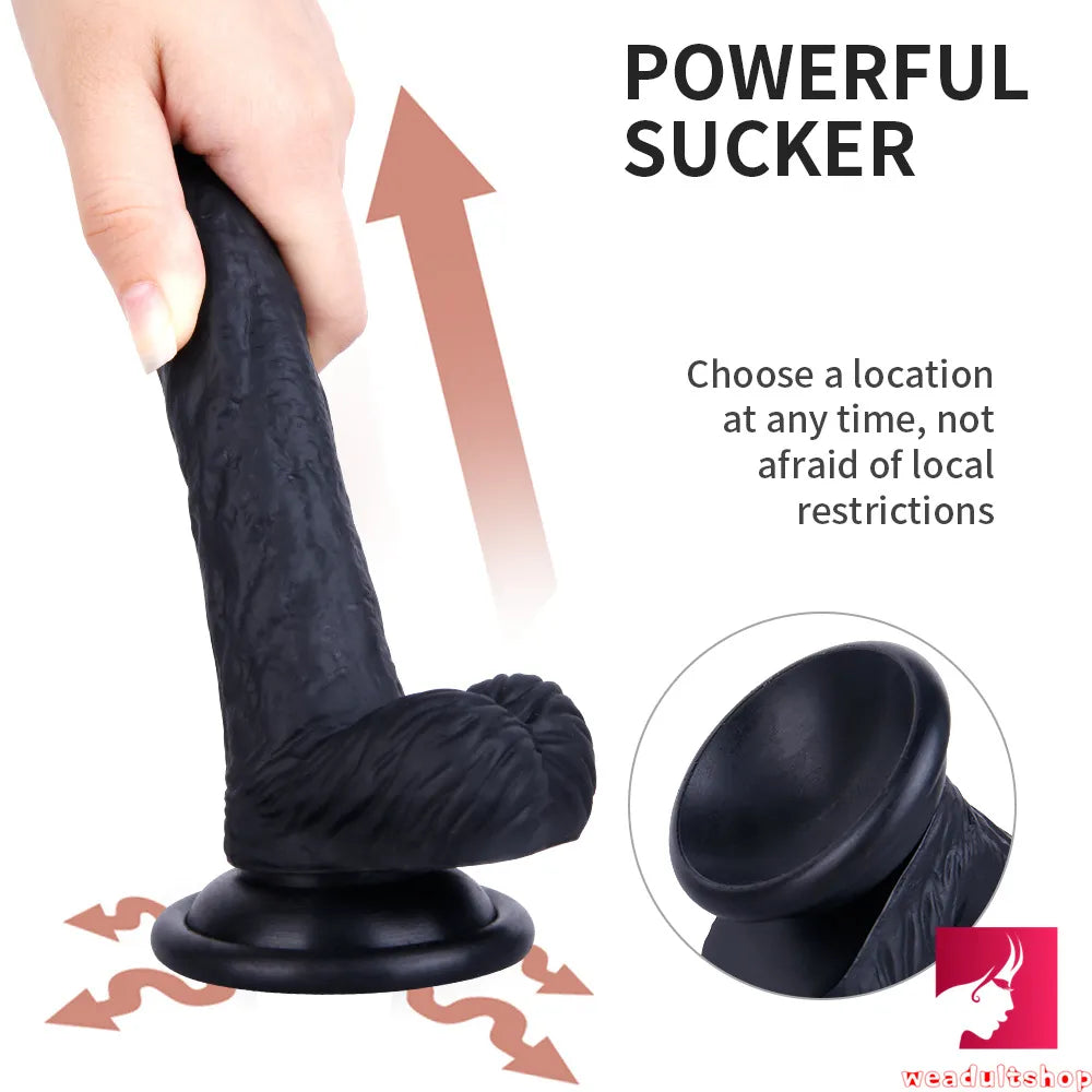 6.3in Curved Flexible Real Looking Dildo Adult Toy For Females