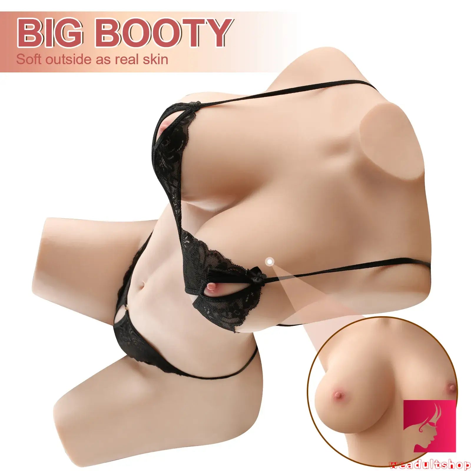 89.29lb 3D Lifelike Women Lady TPR Sex Doll Torso For Men Orgasm