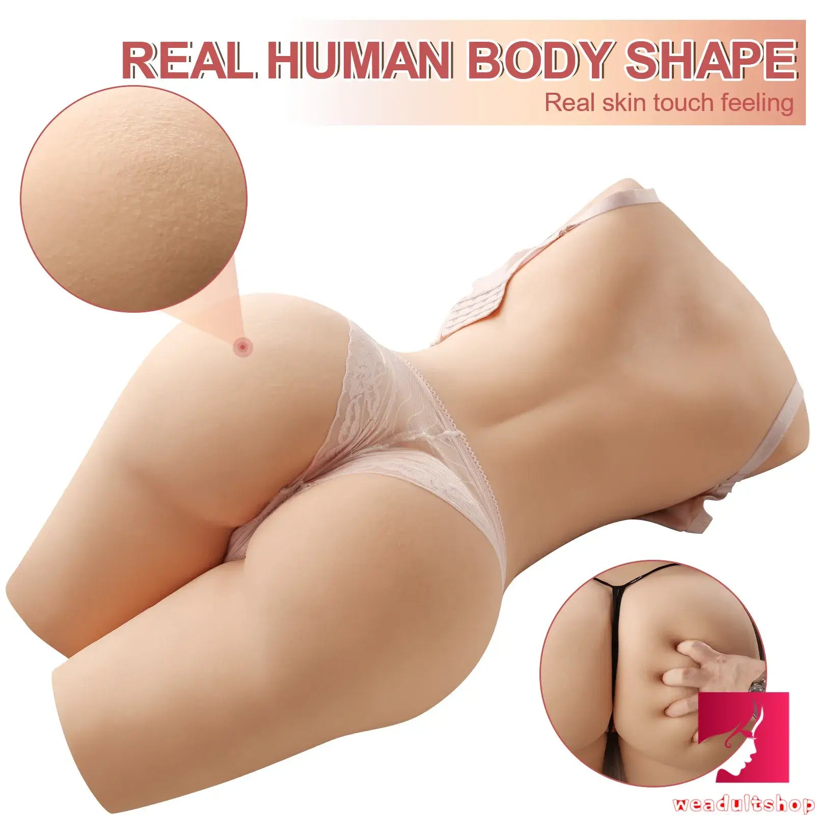89.29lb 3D Lifelike Women Lady TPR Sex Doll Torso For Men Orgasm