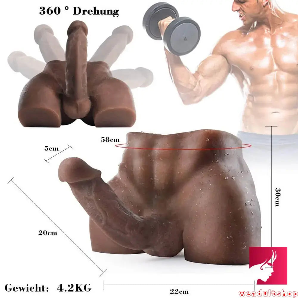 Premium Tanned Male Torso Doll With Dildo For Women Fucking