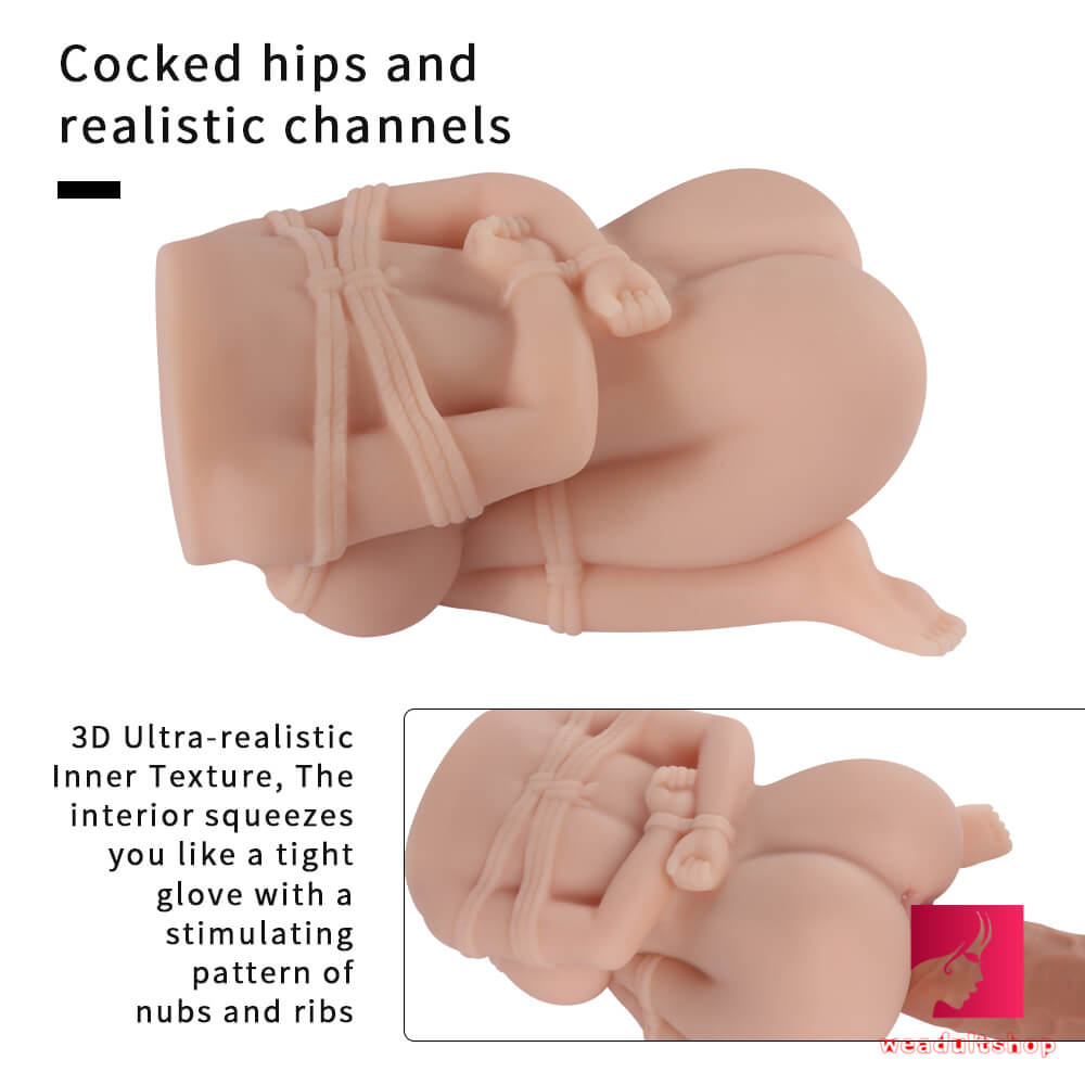 Soft TPR SM Bondage Sex Doll Torso Good Feeling Pussy Toy For Breasts Sex