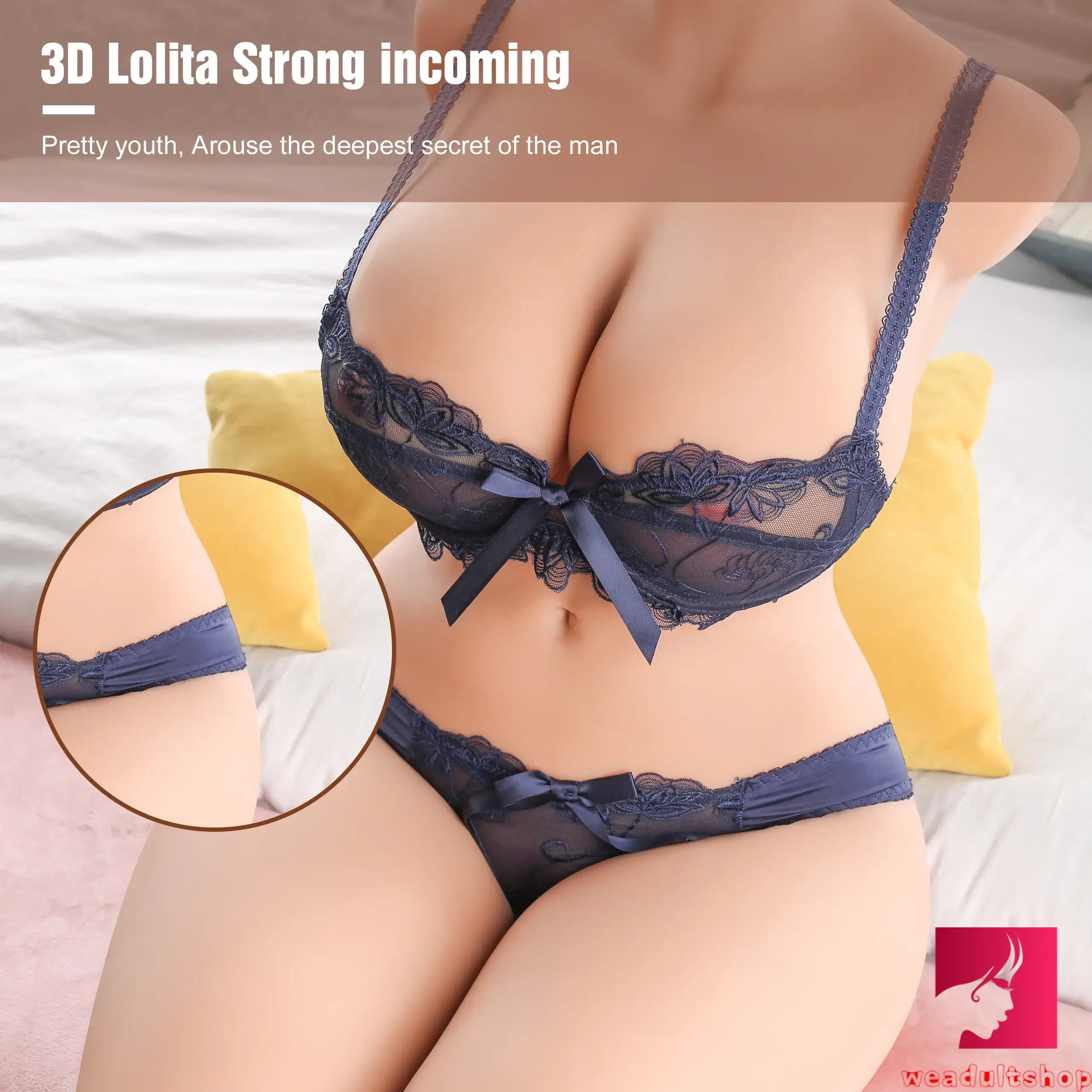 94.8lb Beautiful Women Lady TPR Sex Doll Torso For Breasts Orgasm