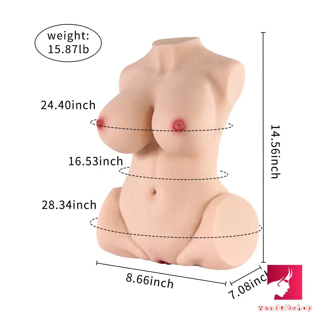 15.87lb Sexy Mature Women TPR Sex Doll Torso For Breasts Fucking