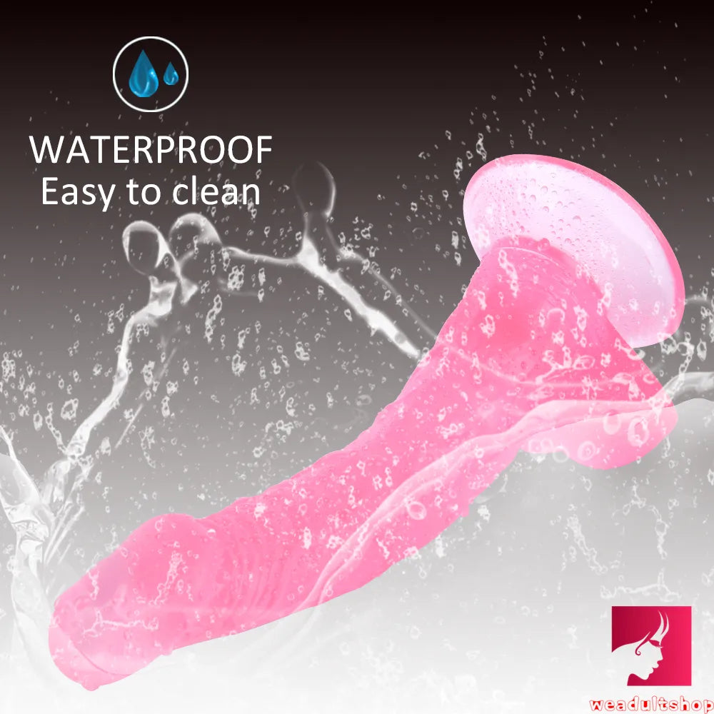 9.06in Curved Real Feeling Dildo For Women Men Masturbation