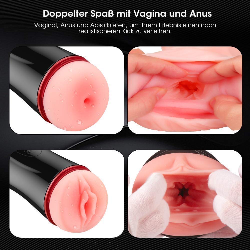 Intelligent Sound 5D Electric Pocket Pussy And Anal Sex Toy - Adult Toys
