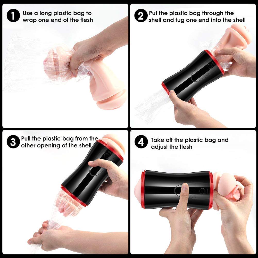 Intelligent Sound 5D Electric Pocket Pussy And Anal Sex Toy - Adult Toys