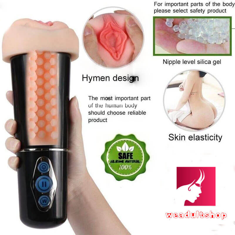 10 Mode Silicone Smart Vibrating Pocket Pussy - Adult Toys