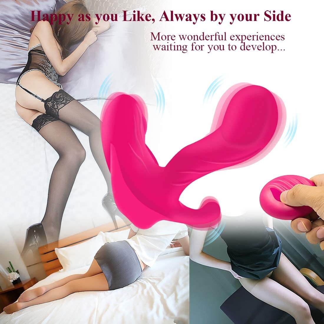 Butterfly Vibrator Wireless Wearable Massager - Adult Toys