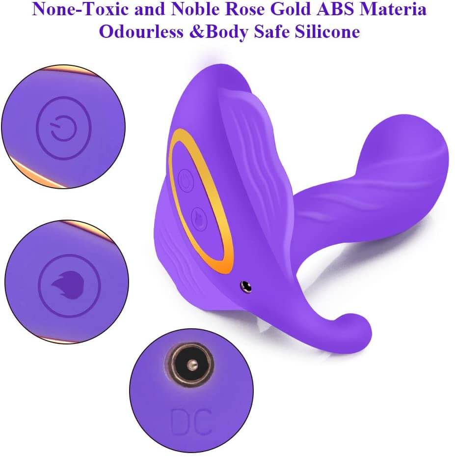 Butterfly Vibrator Wireless Wearable Massager - Adult Toys