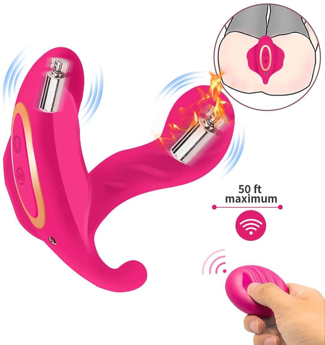 Butterfly Vibrator Wireless Wearable Massager - Adult Toys