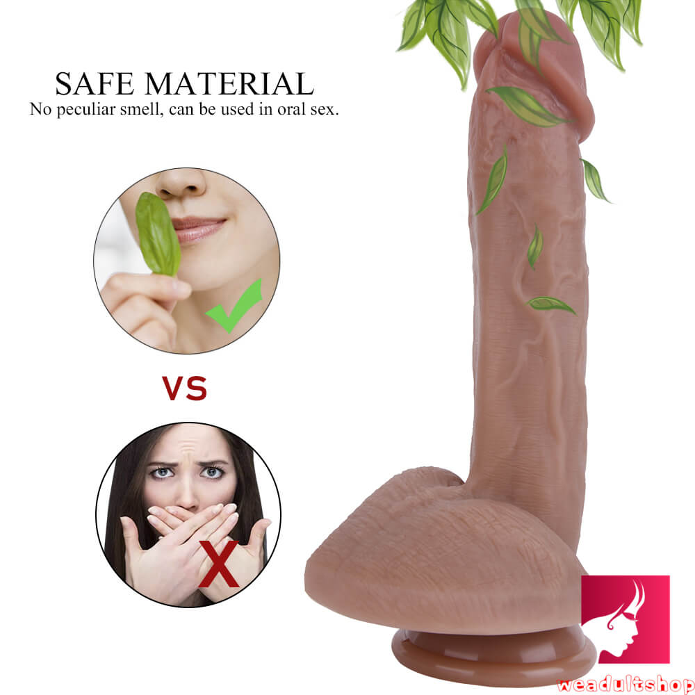 8.66in Bending Angle Dildo Sex Toy For Orgasm Pleasure