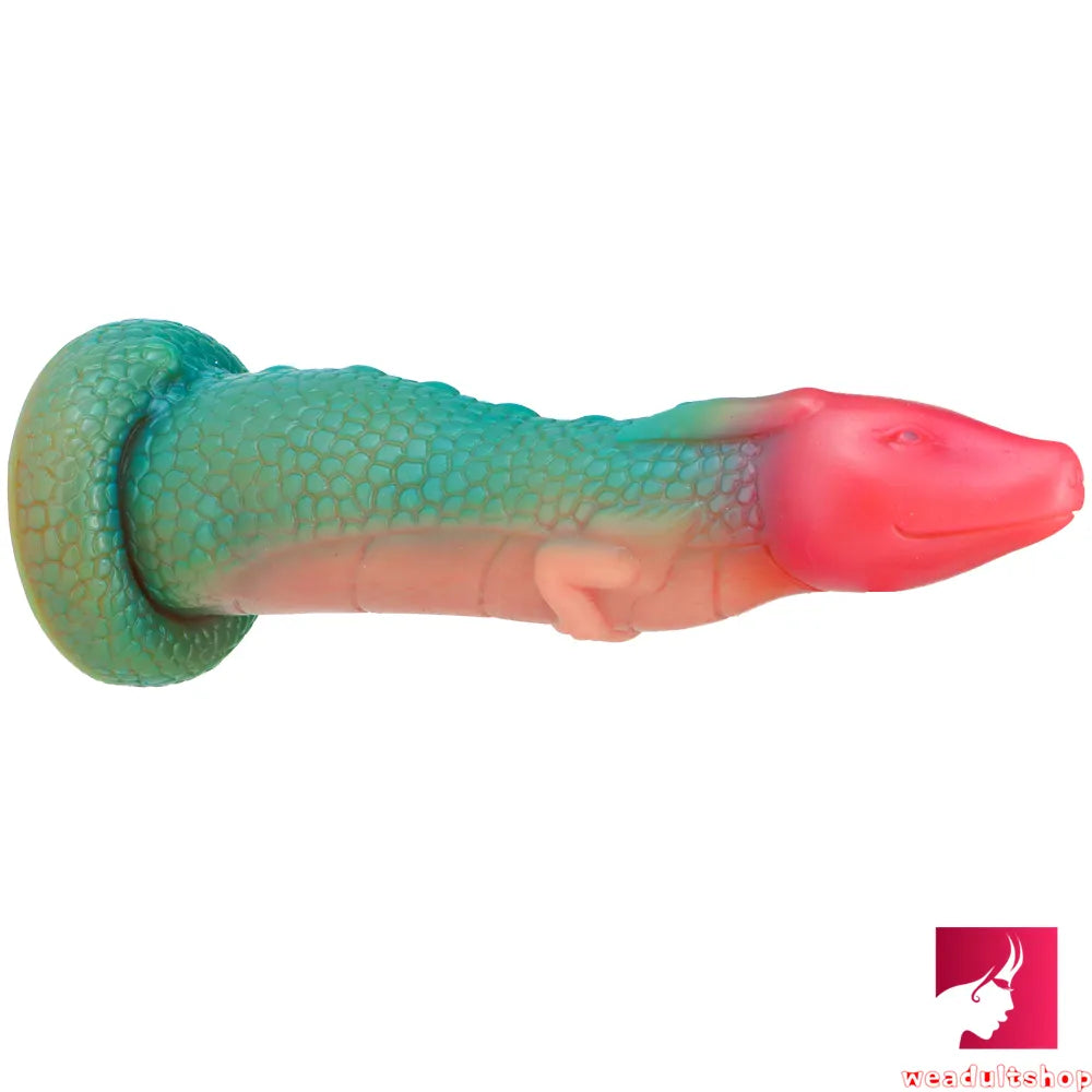 7.64in Beautiful Makeup Lifelike Dragon Soft Dildo Adult Toy