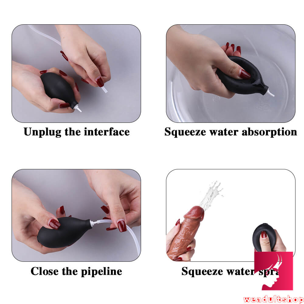 8.27in Wife Using Dildo Pressing Cumming Adult Toy