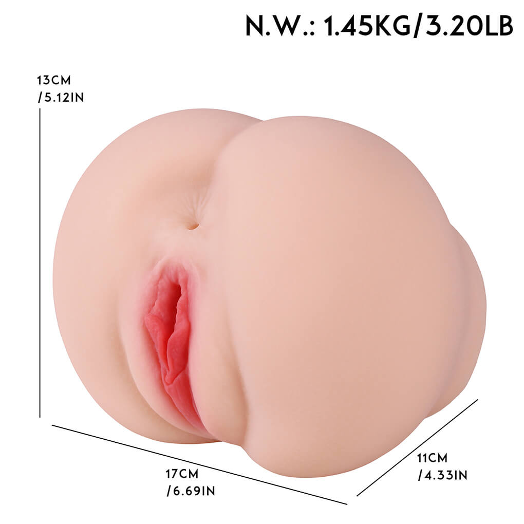 3.2lb Big Apple Hip Fake Booty Voice Silicone Ass Sex Toy Weadultshop