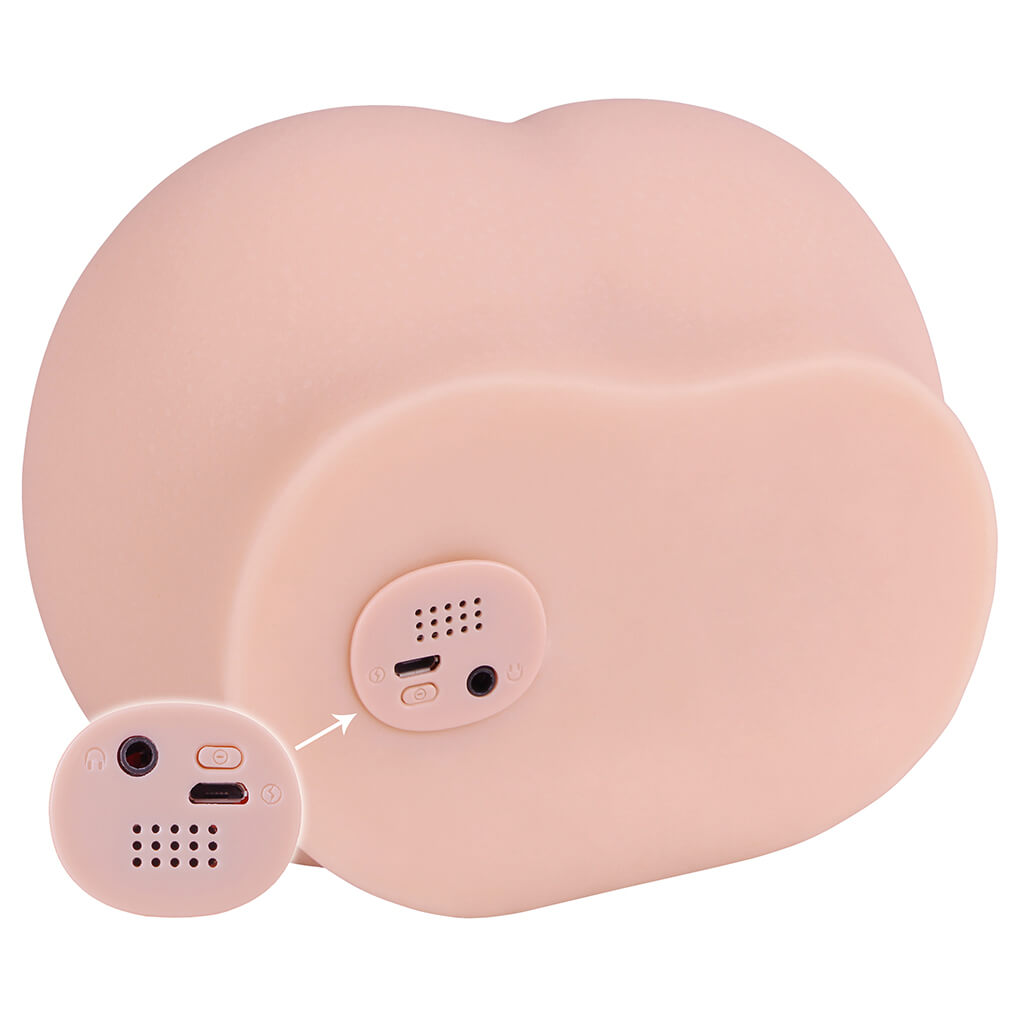 3.2lb Big Apple Hip Fake Booty Voice Silicone Ass Sex Toy Weadultshop