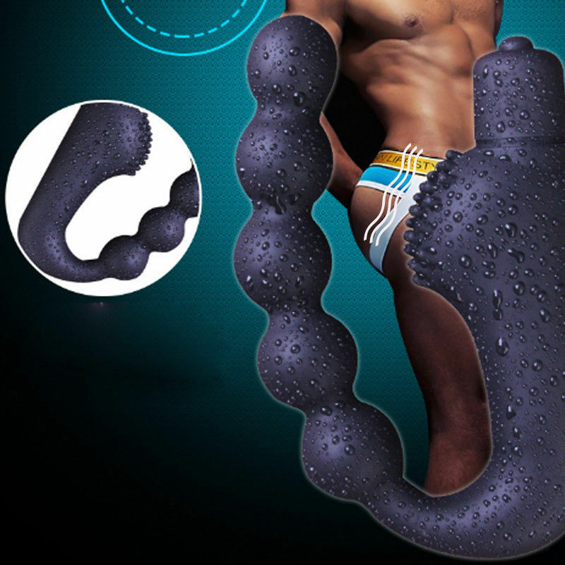 Male Prostate Massage Butt Plug 10 Frequencies Vibrating Sex Toy - Adult Toys