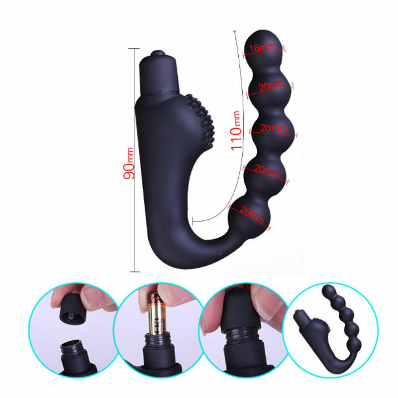 Male Prostate Massage Butt Plug 10 Frequencies Vibrating Sex Toy - Adult Toys