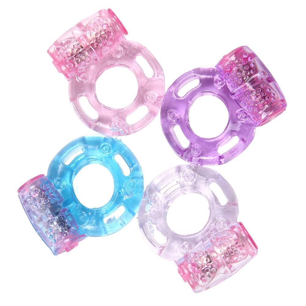 Electronic Crystal Vibrating Cock Ring For Men Sex Toy - Adult Toys