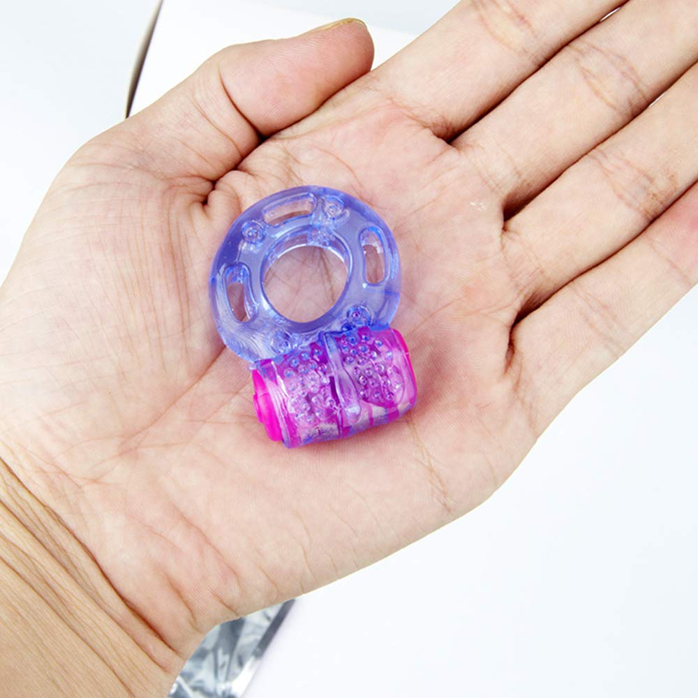 Electronic Crystal Vibrating Cock Ring For Men Sex Toy - Adult Toys